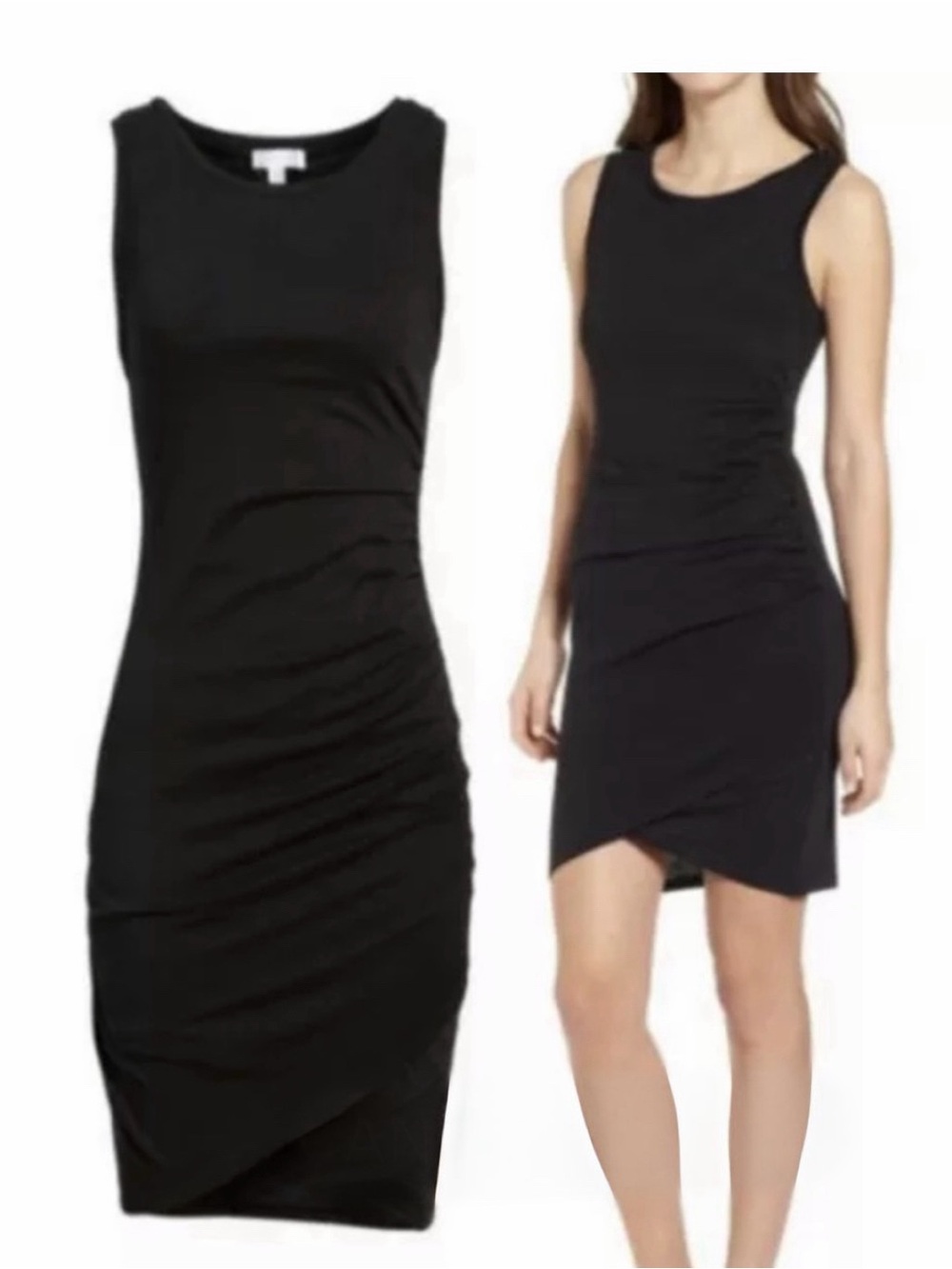 Leith Ruched Body-Con Sleeveless Dress